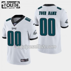 Camiseta Niño NFL Philadelphia Eagles Personalizar Nike Blanco 100th